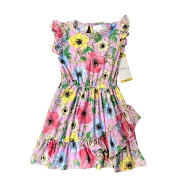 BCBGirls Floral Dress Girls S (7/8) NEW Floral Soft - Picture 3 of 12